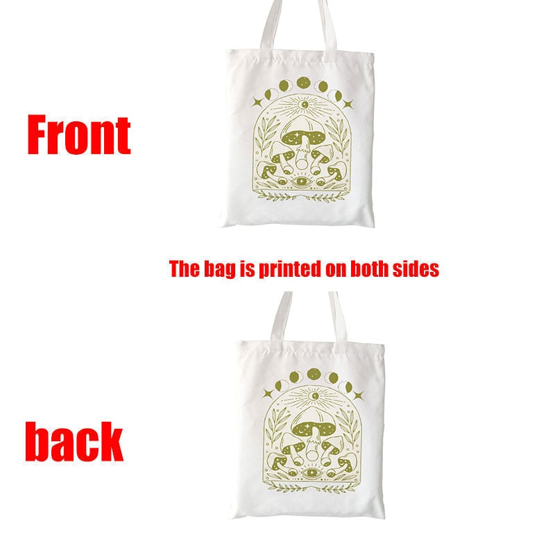 Mushroom Cottagecore Goblincore Bag Shopping Bag Vivid Mushroom Tote Bag Cute Totes Eco Friendly Canvas Bag Gift Basic Bag